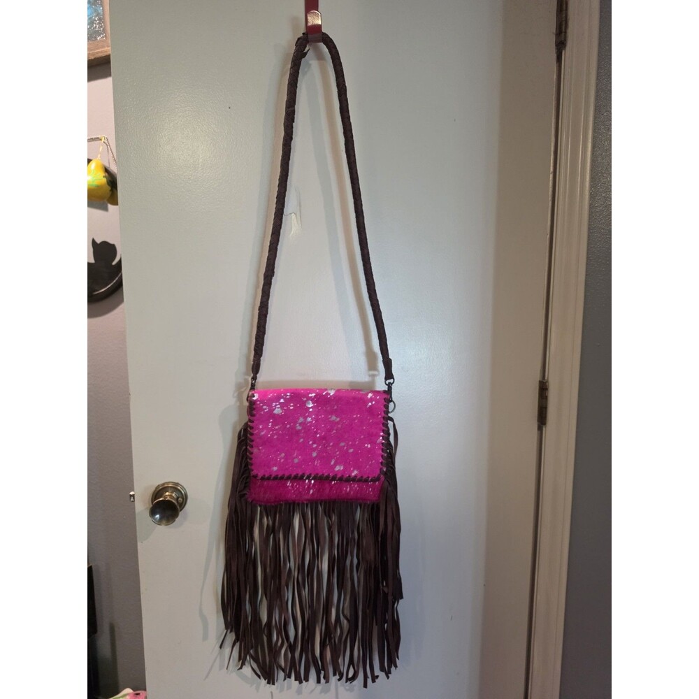 Cowhide American Darling Purse/crossbody PINK - Picture 2 of 5
